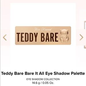 Too Faced Teddy Bare Eyeshadow Palette!